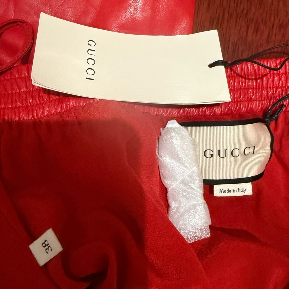 Gucci Red Pencil Skirt Casual Workwear